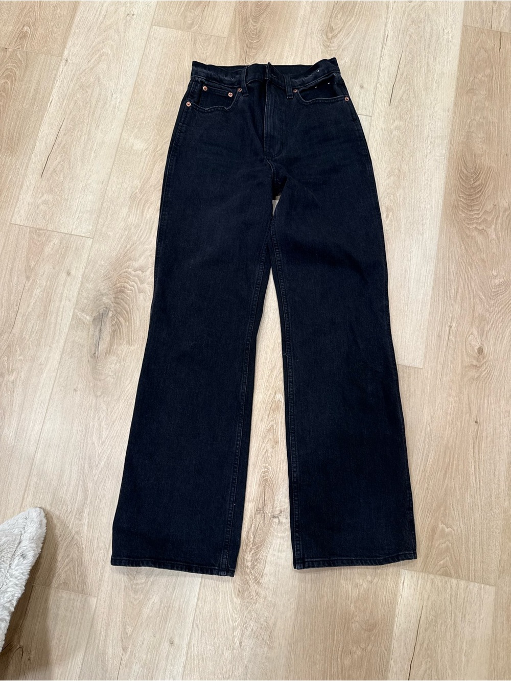 Abercrombie & Fitch Black straight Leg High-Rise Jeans